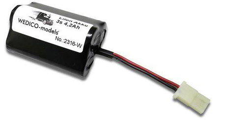 WEDICO-models Akkucsomag, LiIon 11.1 V 4200 mAh AMP 4. kép