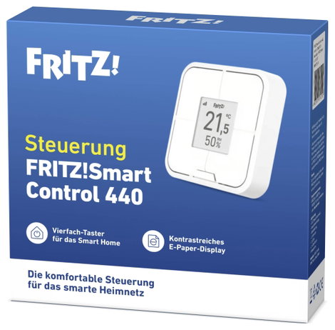 Fritz! Smart Control 440 20003121 Fali kapcsoló kijelzővel DECT ULE Beltér 6. kép