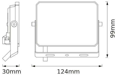 BELLALUX 4099854493324 LED-es fényszóró 20 W Fényszín (fényforrás): Hidegfehér 2. kép