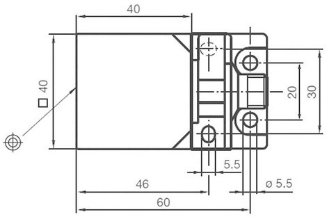 Induktív közelítés érzékelő, kapcsolási távolság: 40 mm, Pepperl & Fuchs NBN40-L2-A2-V1 2. kép