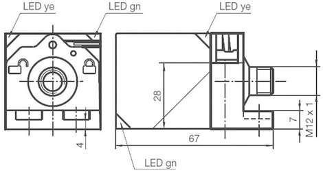 Induktív közelítés érzékelő, kapcsolási távolság: 40 mm, Pepperl & Fuchs NBN40-L2-A2-V1 3. kép