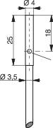 Induktív közelítés kapcsoló (-érzékelő) Ø 4 mm, kapcsolási távolság: 0,8 mm, Contrinex DW-AD-603-04 2. bélyegkép