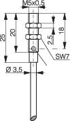 Induktív közelítés kapcsoló (-érzékelő) M5, kapcsolási távolság: 0,8 mm, Contrinex DW-AD-603-M5 2. kép
