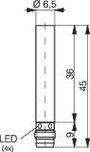 Induktív közelítés kapcsoló (-érzékelő) Ø 6,5 mm, kapcsolási távolság: 1,5 mm, Contrinex DW-AS-603-0 2. bélyegkép