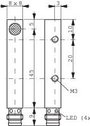 Induktív közelítés kapcsoló (-érzékelő) 8 x 8 mm, kapcsolási távolság: 2 mm, Contrinex DW-AS-623-C8- 2. bélyegkép