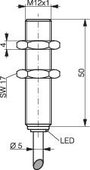 Induktív közelítés kapcsoló (-érzékelő) M12, kapcsolási távolság: 4 mm, Contrinex DW-AD-623-M12 2. bélyegkép