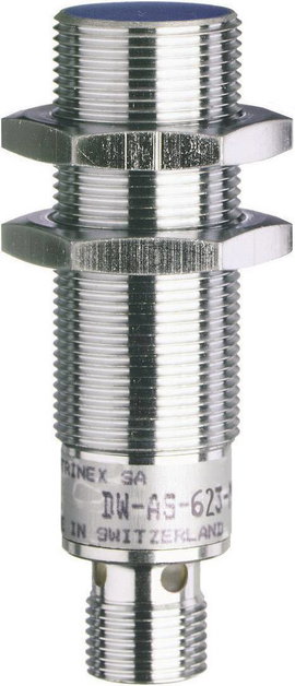 Induktív közelítés kapcsoló (-érzékelő) M18, kapcsolási távolság: 8 mm, Contrinex DW-AS-623-M18-002