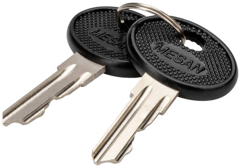 Digitus DN-19-KEY-4444 19 coll Hálózati szekrény kulcs Fekete, Ezüst