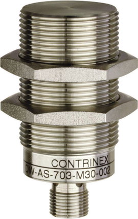 Induktív közelítés érzékelő (fém) M30, kapcsolási távolság: 20 mm, Contrinex DW-AS-703-M30-002