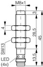 Induktív közelítés kapcsoló (-érzékelő) M8, kapcsolási távolság: 2,5 mm, Contrinex DW-AS-613-M8-001 2. bélyegkép