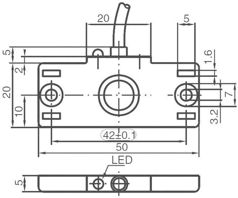 Kapacitív közelítés érzékelő, kapcsolási távolság: 5 mm, Pepperl & Fuchs CBN5-F46-E2 2. kép
