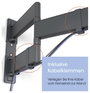 Vogels TV fali tartó TVM 3845 1 Kijelző(k) 139,7 cm (55) - 254,0 cm (100) Fekete Forgatható, Kihúzha 5. bélyegkép