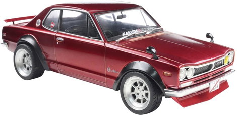 Solido Személygépkocsi modell Nissan Skyline (C10) HAKOSUKA piros Kész modell Személygépkocsi modell