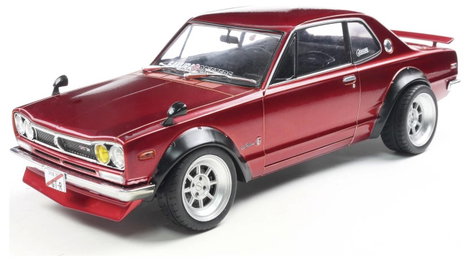 Solido Személygépkocsi modell Nissan Skyline (C10) HAKOSUKA piros Kész modell Személygépkocsi modell 7. kép