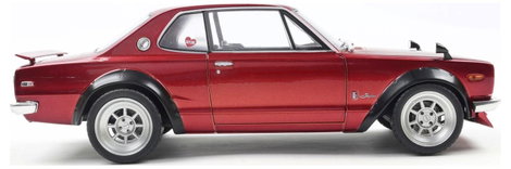 Solido Személygépkocsi modell Nissan Skyline (C10) HAKOSUKA piros Kész modell Személygépkocsi modell 9. kép