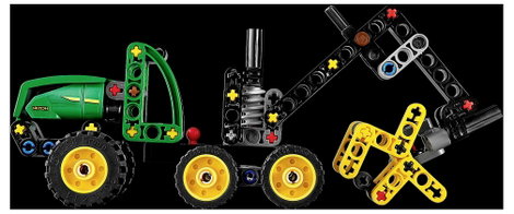 LEGO® TECHNIC 42218 John Deere 1470H kerekes betakarító (42218) 3. kép