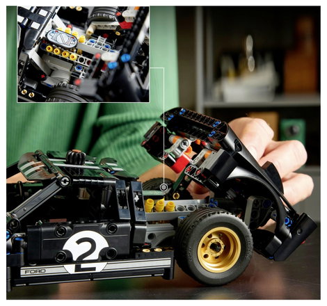 LEGO® TECHNIC 42223 1966-os Ford GT40 MKII versenyautó (42223) 5. kép