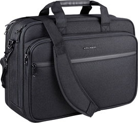 KROSER Notebook táska Laptop Briefcase 17.3 Messenger Bag Alkalmas: Max.: 43,9 cm (17,3) Fekete