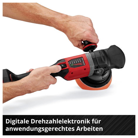 Einhell Professional CP-EP 18/125 Li BL-Solo 2093330 Akkus excentrikus polírozógép 500 - 3800 fordul 9. kép
