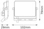 BELLALUX 4099854493263 LED-es fényszóró 10 W Fényszín (fényforrás): Hidegfehér 2. bélyegkép
