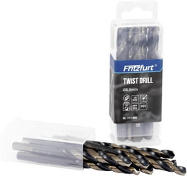 FRITZFURT 1111-3700 HSS-G Fém spirálfúró 10 részes 7 mm Teljes hossz 109 mm Korrózióálló DIN 338 Hár