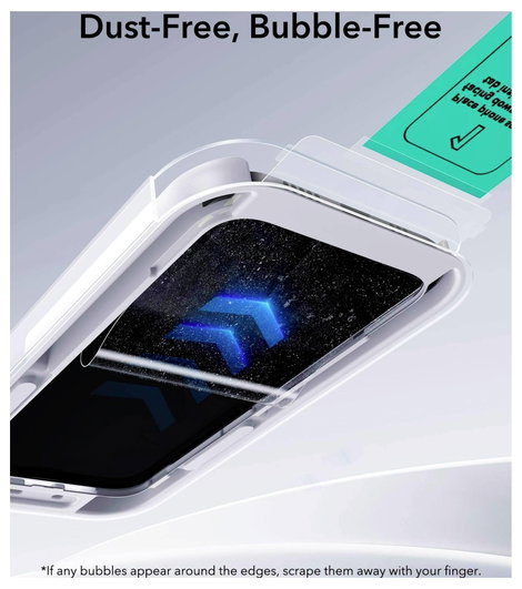 ESR Kijelzővédő üveg Apple Apple iPhone 17 Pro 1 db 1D88000301 4. kép