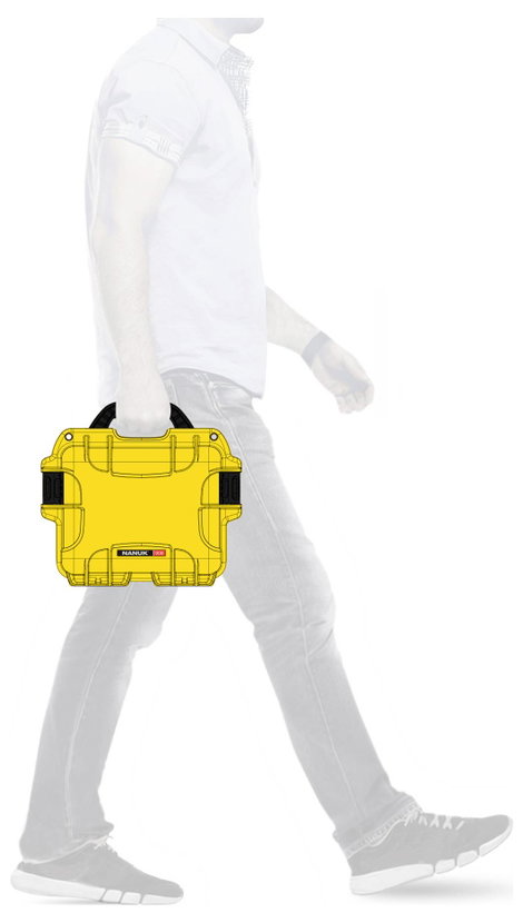 NANUK Hordozó bőrönd Mod. 908 (Sz x Ma x Mé) 241 x 190 x 190 mm Sárga 908-0004 5. kép