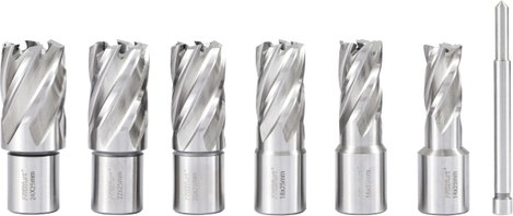 FRITZFURT 3121-1017 Magfúró készlet 7 részes 14 mm, 16 mm, 18 mm, 20 mm, 22 mm, 24 mm Kemény edzett