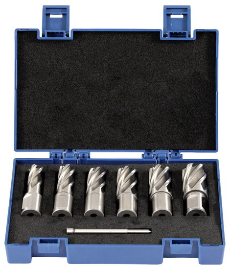 FRITZFURT 3121-1017 Magfúró készlet 7 részes 14 mm, 16 mm, 18 mm, 20 mm, 22 mm, 24 mm Kemény edzett 4. kép
