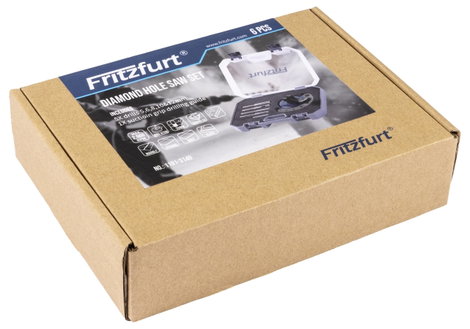 FRITZFURT 1191-3140 Gyémántfúró készlet 6 részes 5 mm, 6 mm, 8 mm, 10 mm, 12 mm Teljes hossz 215 mm 7. kép