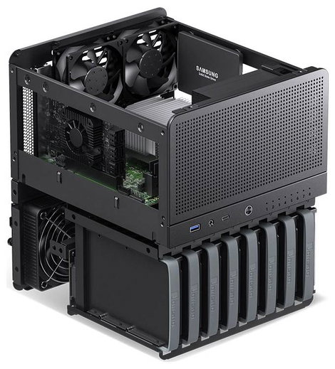 Jonsbo Mini torony Ház, Gaming doboz, Számítógép ház Fekete 8. kép