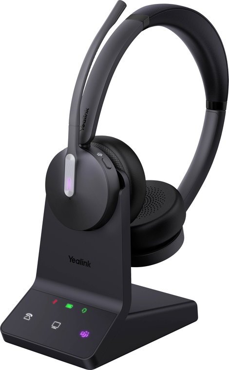 Yealink Yealink Headset WH64 Dual Teams On Ear headset Fekete