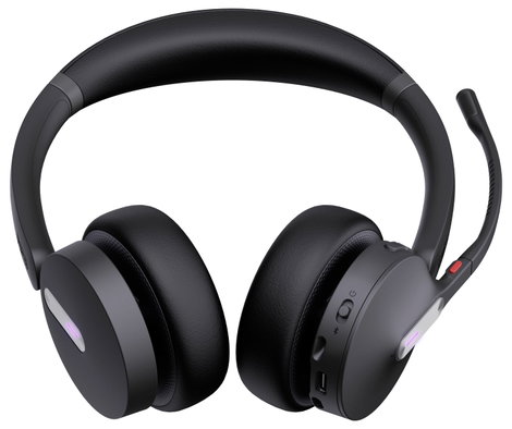 Yealink Yealink Headset WH64 Dual Teams On Ear headset Fekete 6. kép