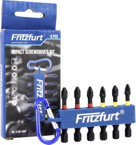 FRITZFURT 6100-3006 Bit készlet 6 részes PH, PZ Tartó funkció