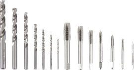 FRITZFURT 3701-6015 Gépi menetfúró készlet 15 részes 2.5 mm, 3.3 mm, 4.2 mm, 5 mm, 6.7 mm, 8.5 mm, 1