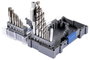 FRITZFURT 3701-6015 Gépi menetfúró készlet 15 részes 2.5 mm, 3.3 mm, 4.2 mm, 5 mm, 6.7 mm, 8.5 mm, 1 2. bélyegkép