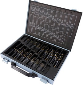 FRITZFURT 3111-1170 HSS-G Fém spirálfúró készlet 170 részes 1.0 mm, 1.5 mm, 2.0 mm, 2.5 mm, 3.0 mm, 