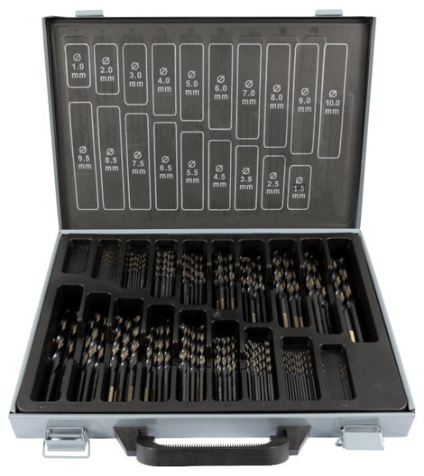 FRITZFURT 3111-1170 HSS-G Fém spirálfúró készlet 170 részes 1.0 mm, 1.5 mm, 2.0 mm, 2.5 mm, 3.0 mm, 2. kép