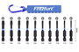 FRITZFURT 6100-3010 Bit készlet 10 részes T profil Tartó funkció 2. bélyegkép