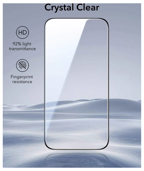 ESR Kijelzővédő üveg Apple iPhone 17, iPhone 16 Pro 1 db 1D87800301 2. kép