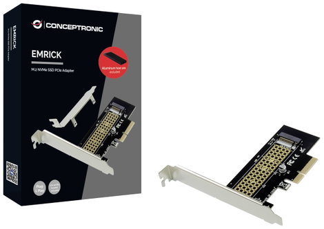 Conceptronic EMRICK M.2-NVMe-SSD-PCIe-Adapter PCI Express kártya PCIe 4. kép