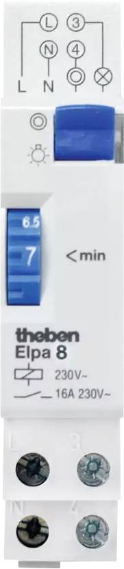 Lépcsőház világítás időkapcsoló Theben ELPA 8 1 db