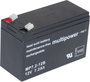 multipower MP7,2-12B Ólomakku 12 V 7.2 Ah Ólom-vlies (AGM) (Sz x Ma x Mé) 65 x 102 x 151 mm 6,35 mm- bélyegkép