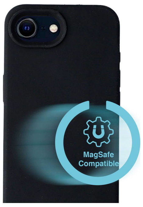 4Smarts Silikon Case Cupertino Cover Apple iPhone 16e Fekete MagSafe kompatibilis 541362 6. kép