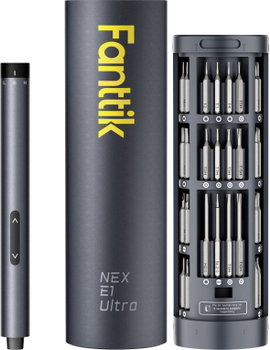 Fanttik E1 Ultra Akkus csavarhúzó 3.7 V 350 mAh Lítiumion tároló dobozzal, töltési állapot jelzővel,