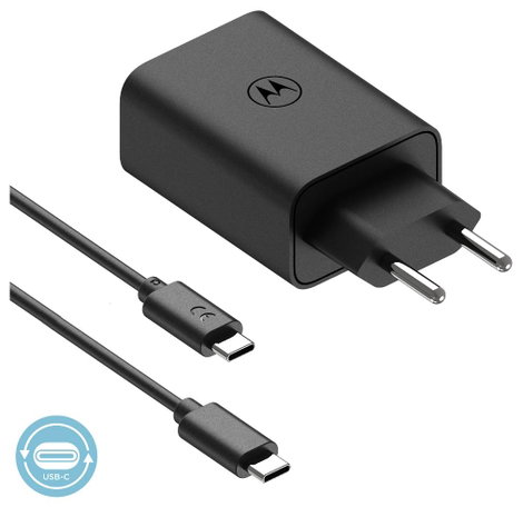 Motorola neu USB-s töltőkészülék 50 W 1x USB-A, 1x USB-C® Power Delivery, QC 3.0 Fekete 3. kép