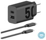 Motorola neu USB-s töltőkészülék 50 W 1x USB-A, 1x USB-C® Power Delivery, QC 3.0 Fekete 5. bélyegkép