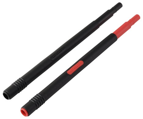 VOLTCRAFT MSL-510 Mérőhegy hosszabbító Dugó, 4 mm Alj, 4 mm Piros, Fekete 1 pár 2. kép