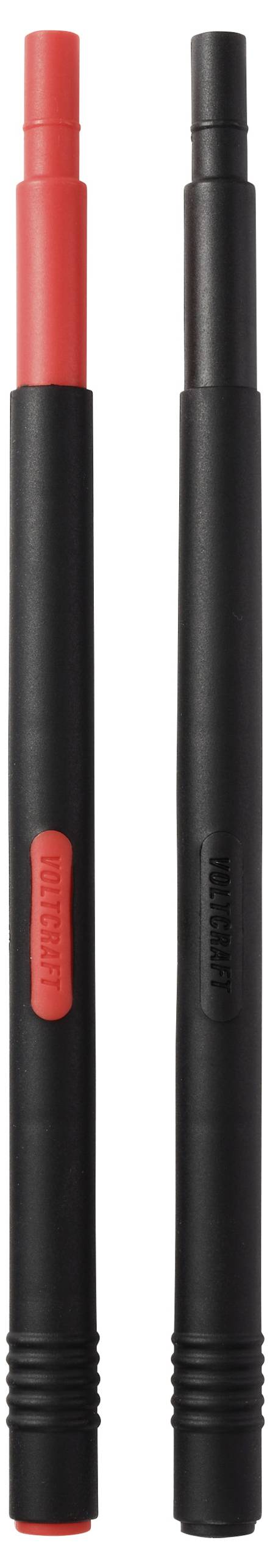 VOLTCRAFT MSL-510 Mérőhegy hosszabbító Dugó, 4 mm Alj, 4 mm Piros, Fekete 1 pár 3. kép