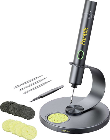 Fanttik Forrasztópáka készlet 3.65 V 12 W Ceruza forma 200 - 450 °C Forrasztóheggyel
